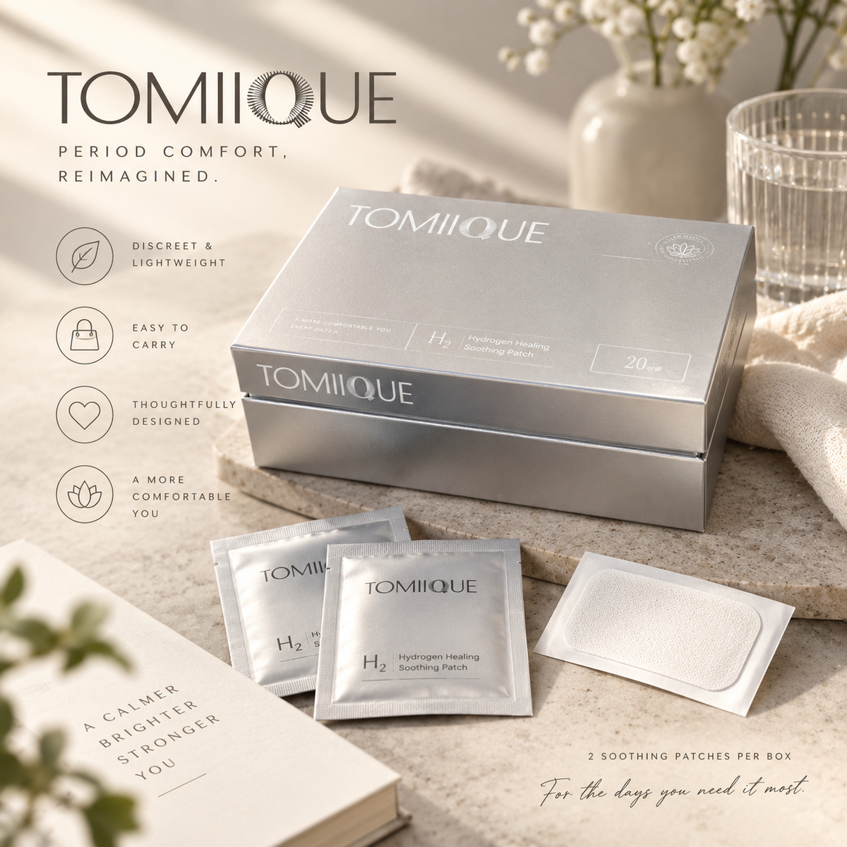 TOMIIQUE H₂ Soothing Patch | Period Comfort